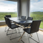 dining room in hrifunes nature park in iceland