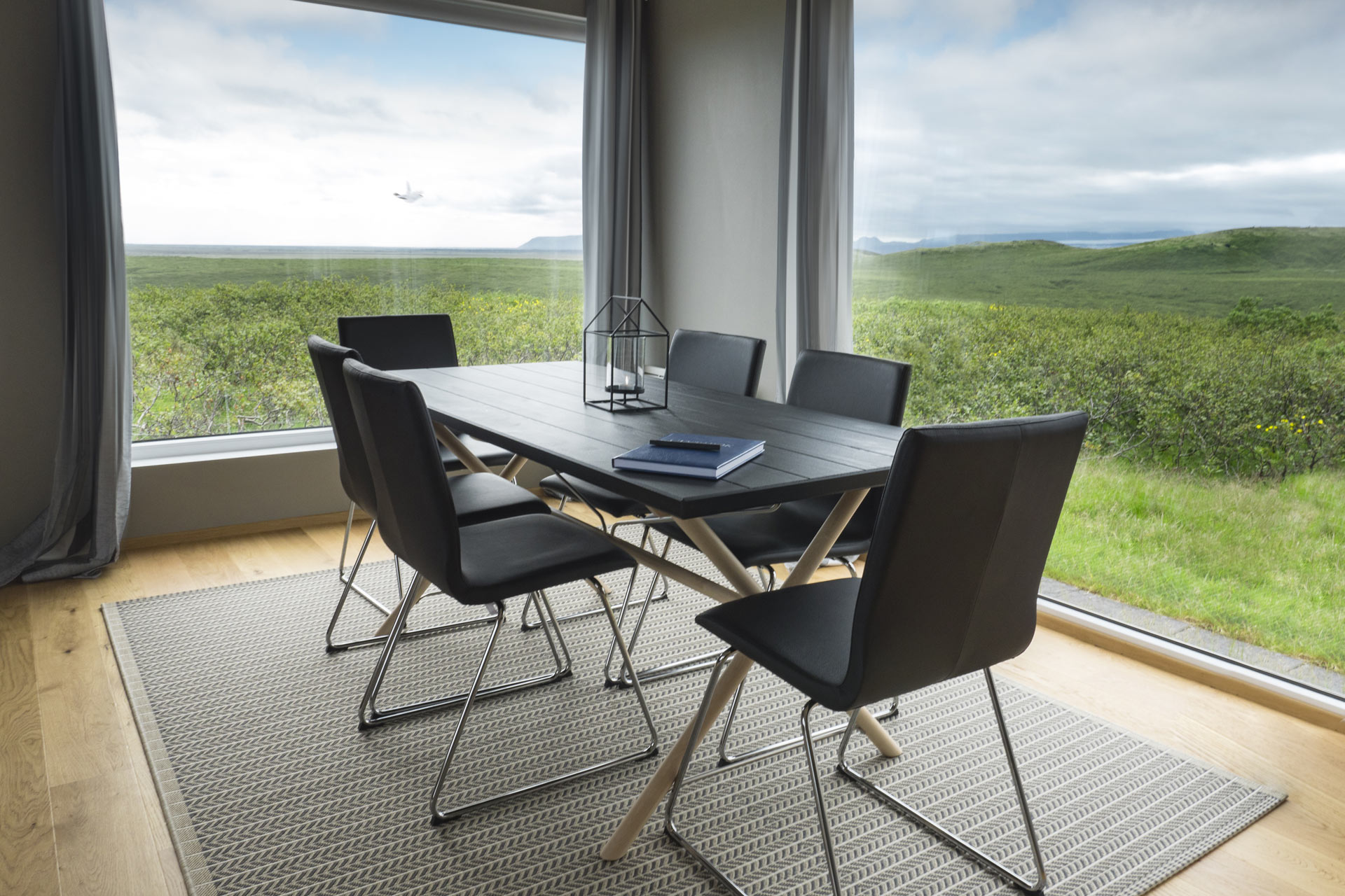 dining room in hrifunes nature park in iceland