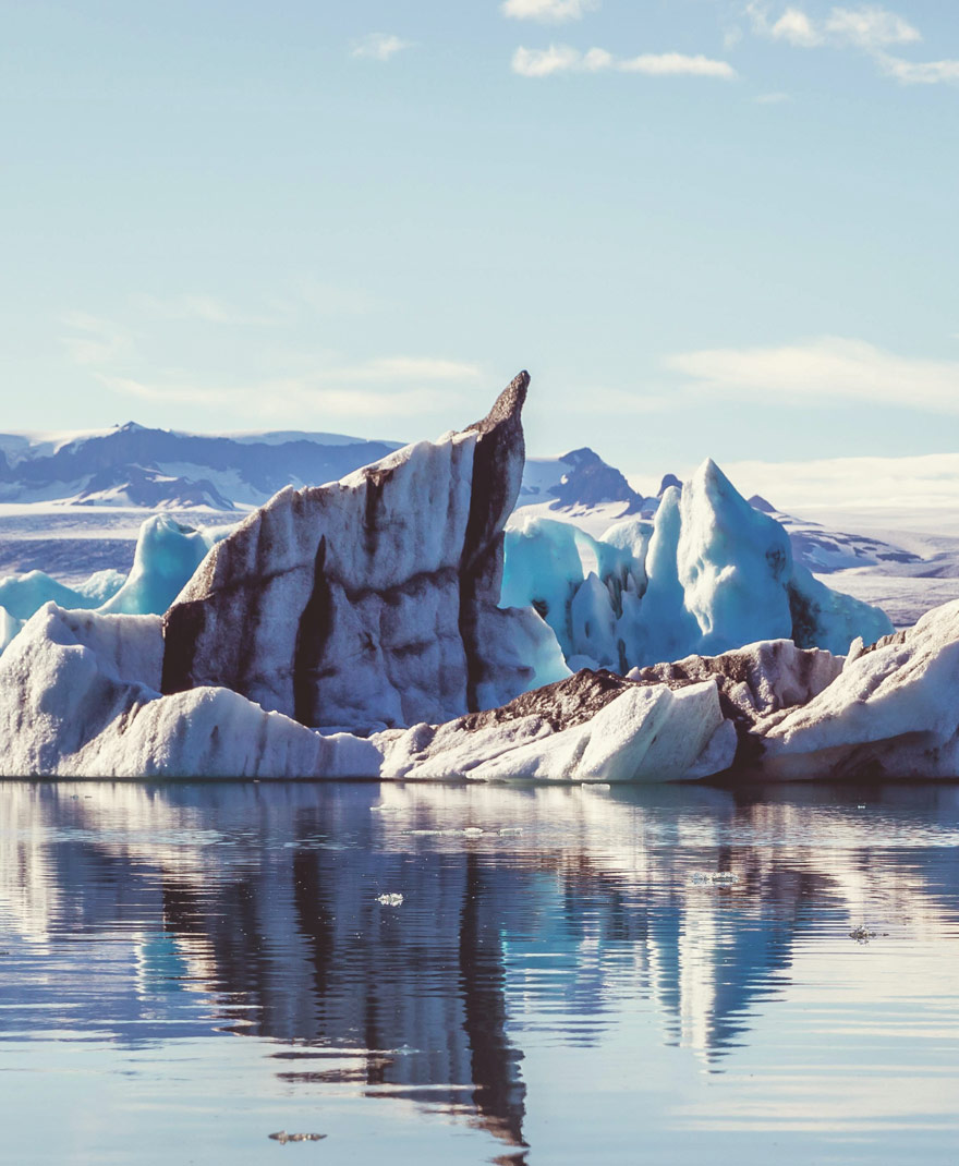 Jokulsarlon one of the many natural wonders on the way to hrifunes nature park in south iceland