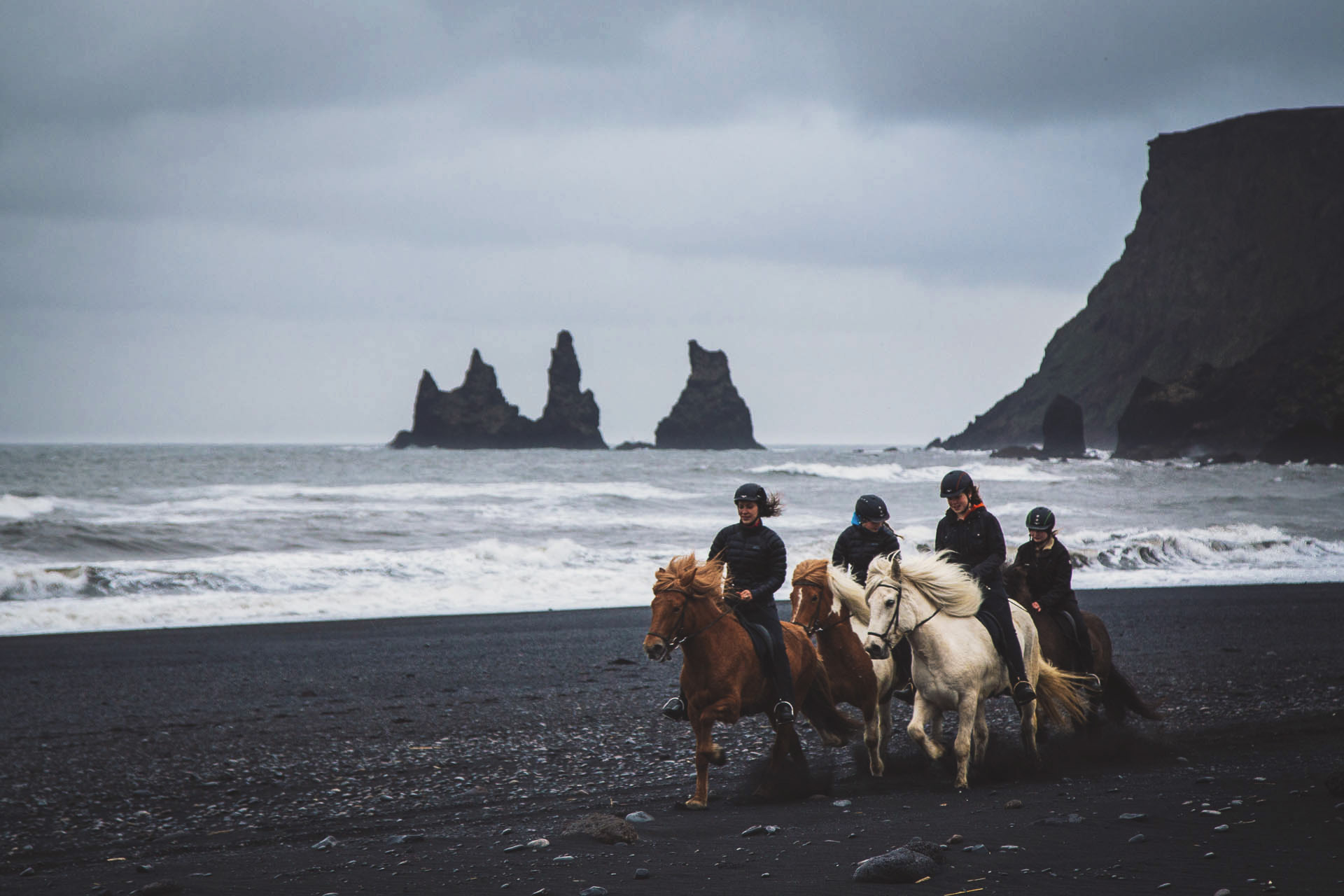 Horse riding, one of the many activities on the way to hrifunes nature park hotel in south iceland