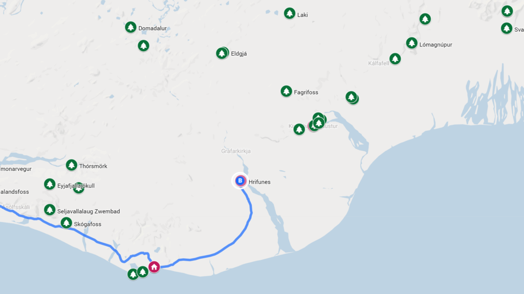 An overview of tourist attractions in south of iceland near hrifunes nature park hotel